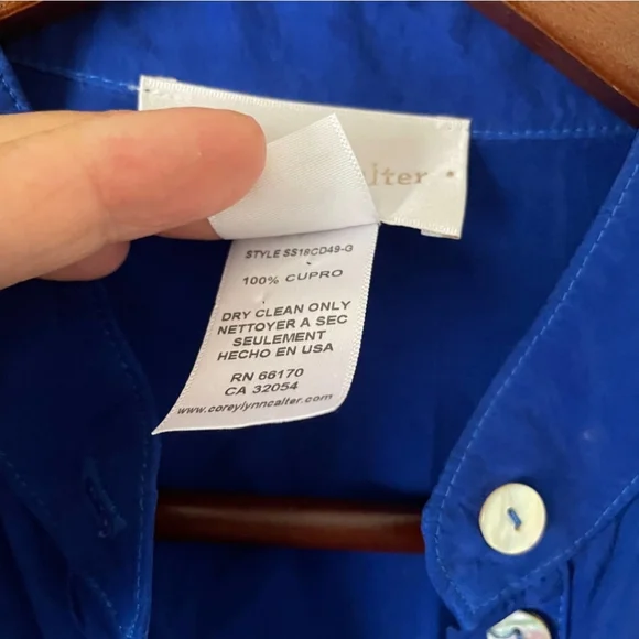 Anthropologie Corey Lynn Calter Ruffle Hem Midi Shirt Dress - Picture 4 of 11